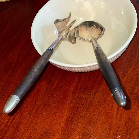 Marked Nickel-Silver Serving Set - Picture 2 of 16